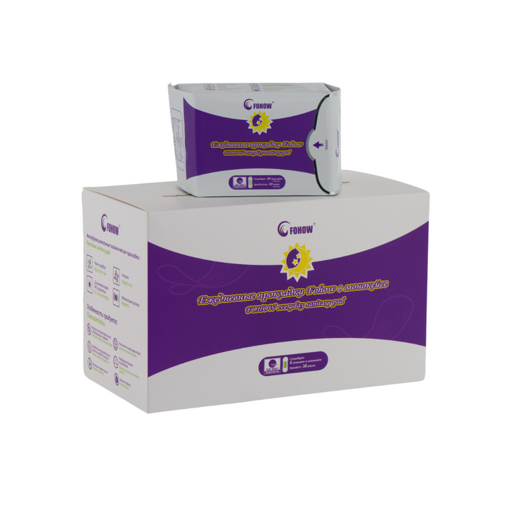 Absorbante igienice zilnice Fohow panty liners (cutie cu 6 pachete)